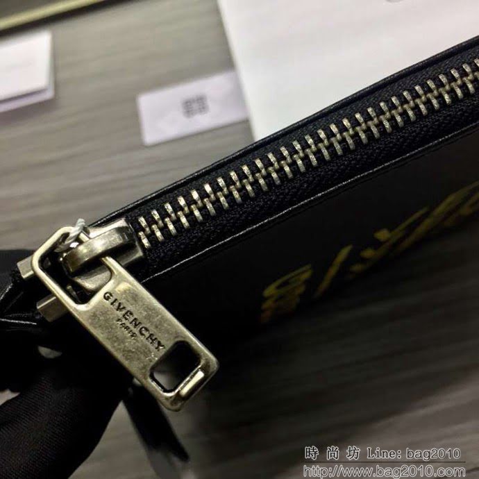 GlVENCHY紀梵希 2018最新 熱賣款式 專櫃品質 頂級進口牛皮 原版五金 拉鏈手包 091888  tsg1091
